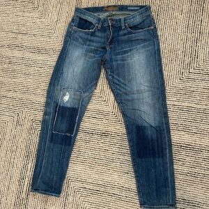 Lucky Brand Legend Sienna Cigarette Size 8/28 Patch Jeans